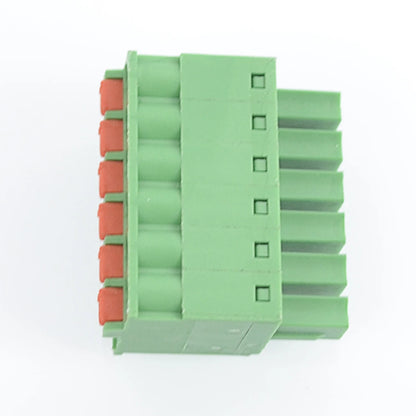 QPL-381-6P 3.81mm Pitch 6P 300v 10A Green High Strength Spring Wire Strong Shock Resistance QPL Series Plug PCB Terminal Blocks