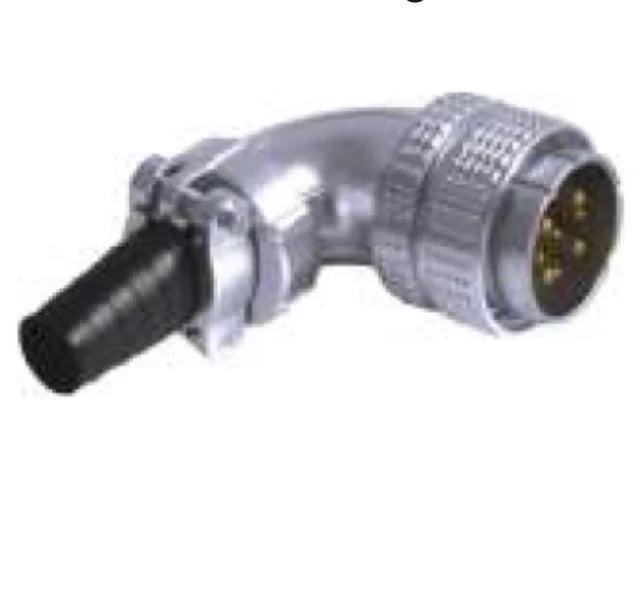 P20F-4D Cable Bending Type Anti-mounted Plug D 250V Metal Circular Aviation Connector Waterproof for Aviation 2-14 PIN