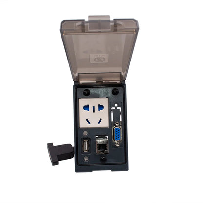 QH420-1 IP54 Power SOCKET Supply RJ45  USB Combination Sockets Multi-Functional Front Panel Interfaces for CNC Machines