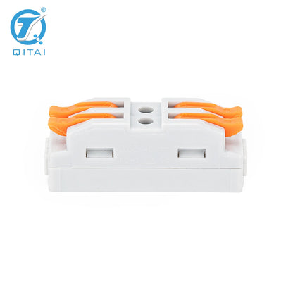 KV233-500-2P 250V 32A Lever Terminals Orange Mini Quick Connector Automotive Push-In Connection Splicing Terminal Blocks Wire