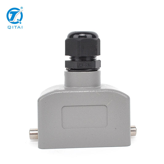 H10B-TK-2B-PG16 Industrial Compact Series Top Entry Aluminum Housing IP65 Heavy Duty Connector Protective Hoods