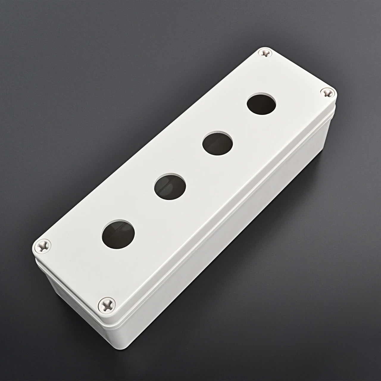 TJ-AJ-0825-K4 Button Hole Polycarbonate Waterproof Electrical Junction Box IP65 Dustproof Enclosure for Industrial Automation