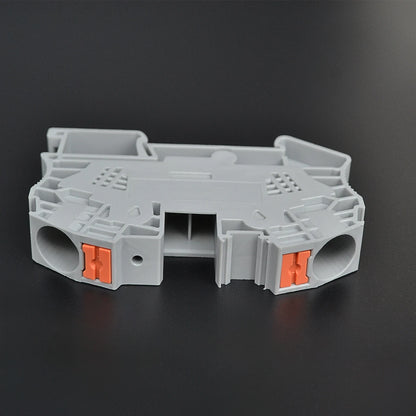 QPT16 Din Rail Terminal Block with 2-Contacts Spring  Plug-in Type Made of Durable PC & Nylon Plastic for Electrical Connections