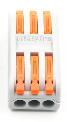 QPCT-2-3 250V 32A 3way Plug-in Automotive Quick-Connect Tool-Free Push-in Terminal Blocks