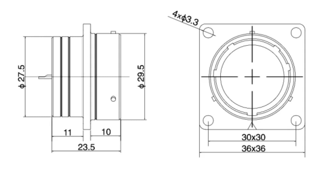 PT 28F-12H  Industrial Waterproof Aviation Adapter Plug Socket Electrical Connector 2-26P Multi Application Connector
