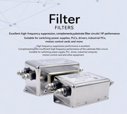 QEMA2-A4-10A Single Phase EMI Filter 250VAC 10A Screw Terminal 115/250VAC for SMPS PLC Automation