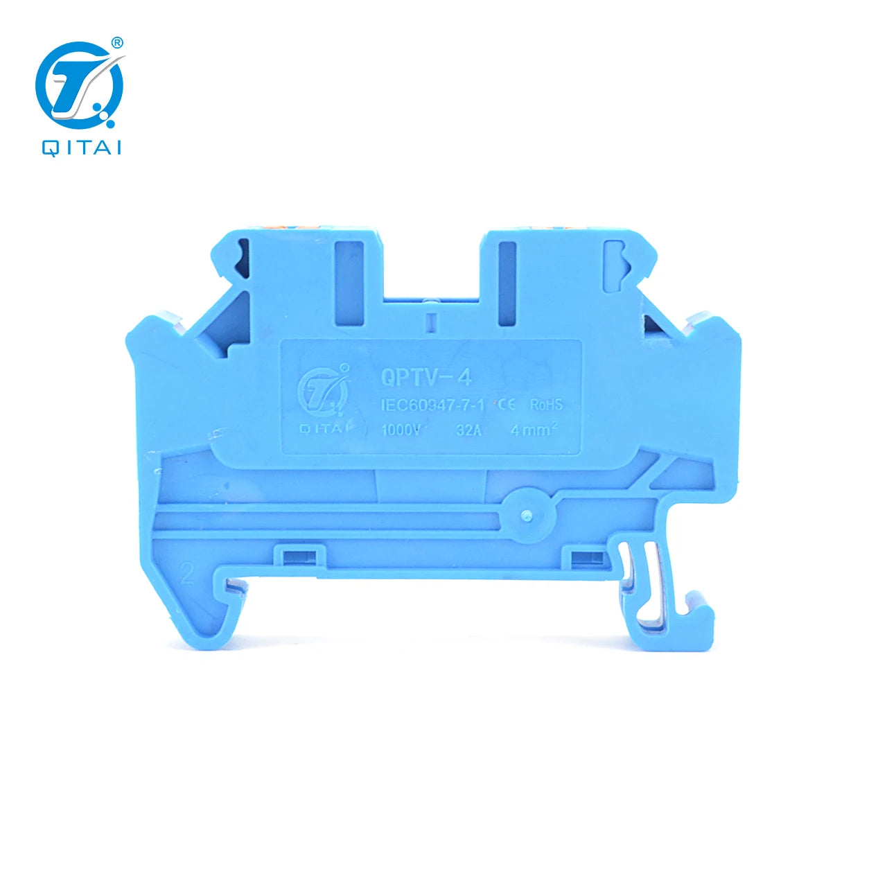 QPTV-4BU 1000V 41A Plug-In Copper 2 Contacts Industrial Automation Equipment Terminal Blocks