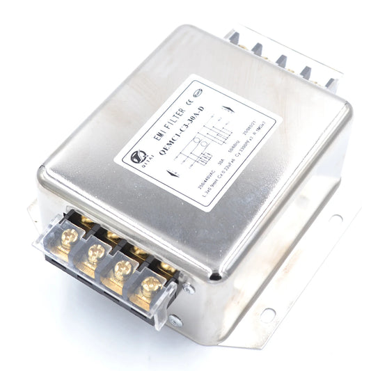 QEMC1-C3  3-Phase AC General Power Filter 250/440VAC Rated Voltage 6A/10A/20A/30A Terminal Block Connection EMI/EMC Filter