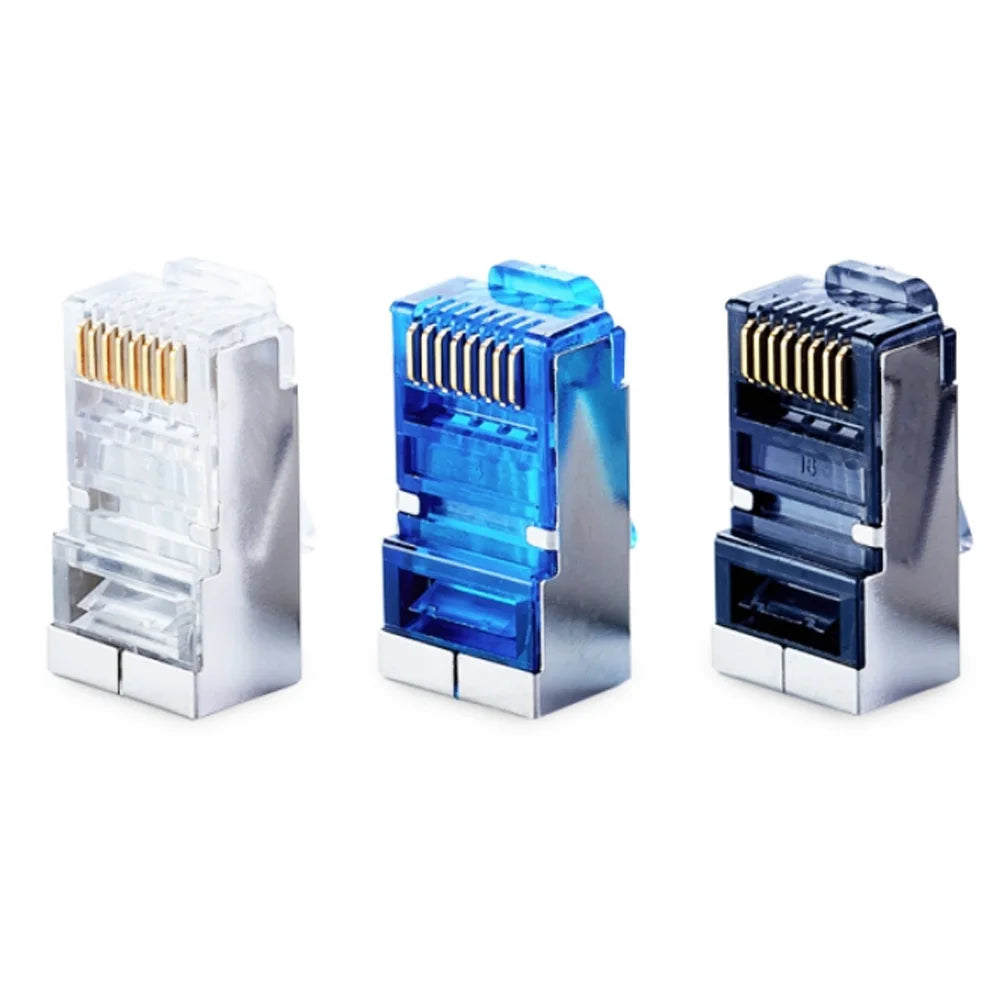 Factory Supply Top Quality QX845 Connectors Shielded Terminals Ethernet Cable Plug Crystal Cable Connectors
