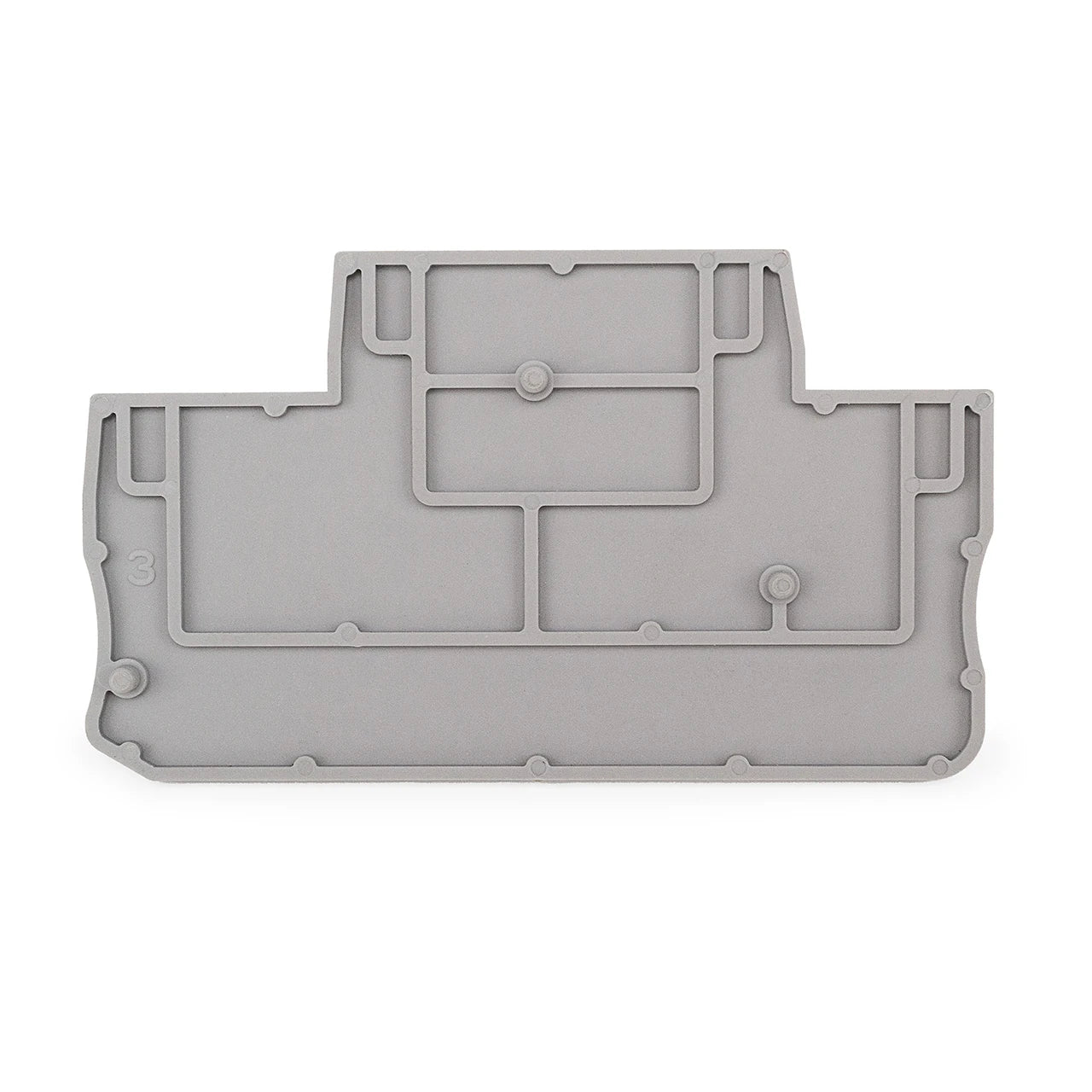 QPT-2.5/2-2G D-PTTB 2.5 - End Cover Double-level Terminal Block End cap