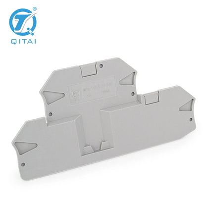 QPTV-2.5/2-2G Din Rail Terminal Blocks D-PTTBV 2,5/4 End Cover Electrical Control Connection Terminal Block Accessories