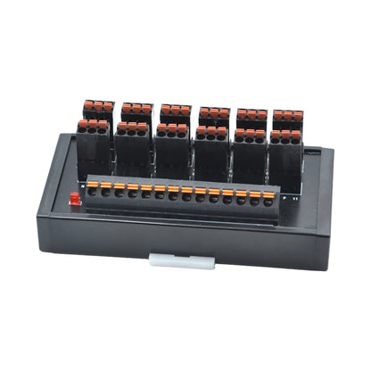 QMT08ESL-P  12 Bit Intput Spring Terminal Block DC24V 1A PLC Module Connect with LED Light Remote Control NPN/PNP
