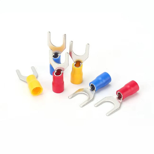 SV1.25-3 Y Shape Insulated Twin Cord End Tubular Crewel  Pre-Insulating Electrical Wire Connector Insulated Crimp Connectors