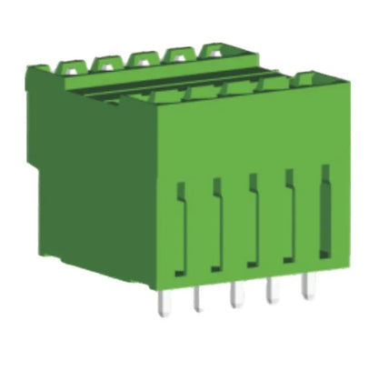 QSD-500VC  5.00mm  Double Layer 2P-24P Socket Terminal Block Connector PCB Plug-in Type Green Terminal Block