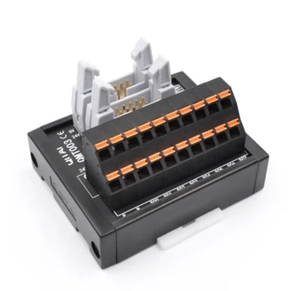 QMT003SL Double 10P MIL Connector PLC Interface Terminal Block Module Automotive Spring Type Transfer Terminal Block