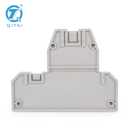 QUKJ-4/2-2LG Din Rail Terminal Blocks D-UKKB 3/5 End Cover Electrical Control Connection Terminal Block Accessories