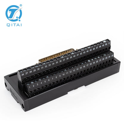 QMT04B D-SUB Terminal Block Universal Design High Quality Gold-plated Connector 50P Male D-SUB(RS323) PLC Connect
