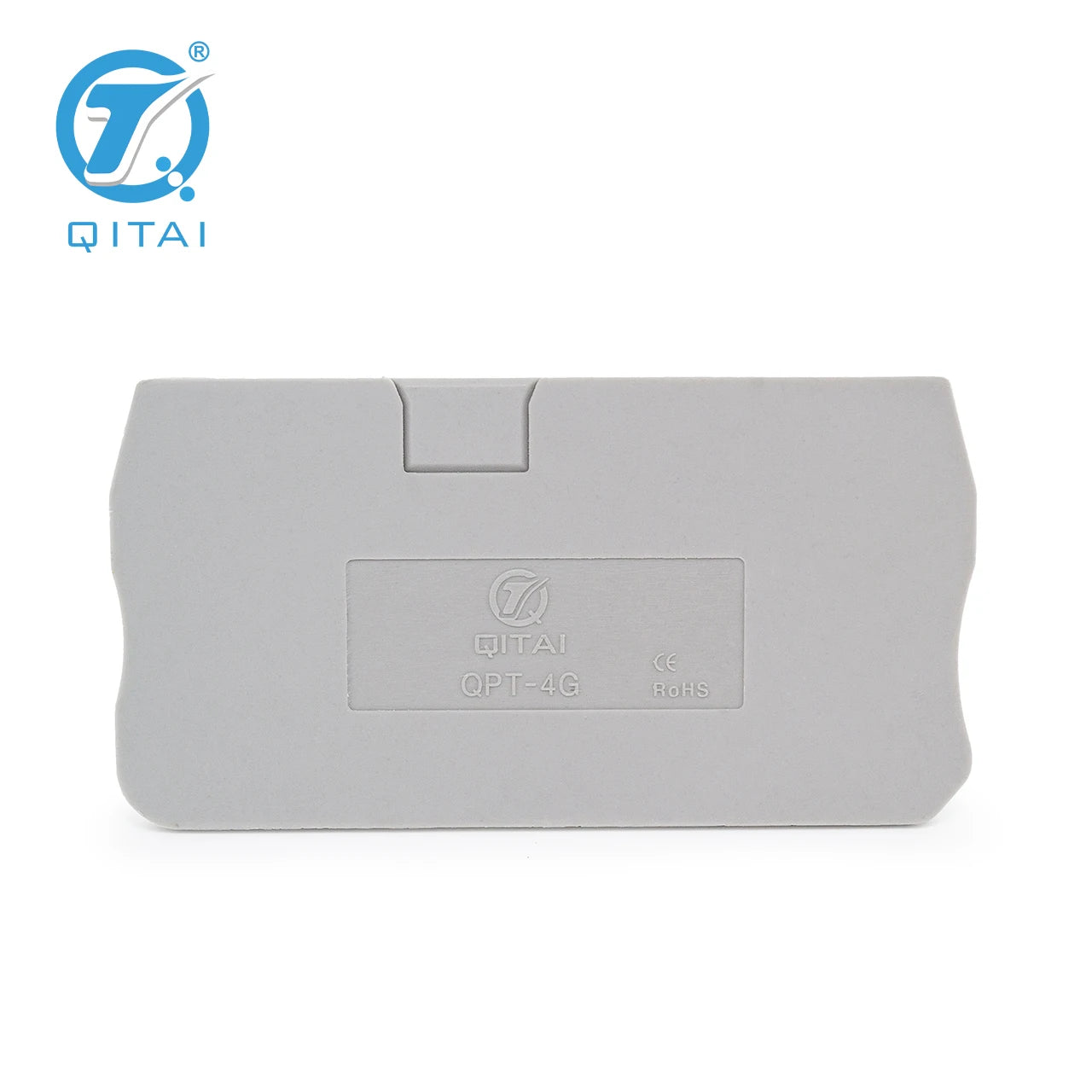 QPT-4G D-ST 4 Din Rail Terminal Blocks End Cover Electrical Control Connection Terminal Block Plate Accessories