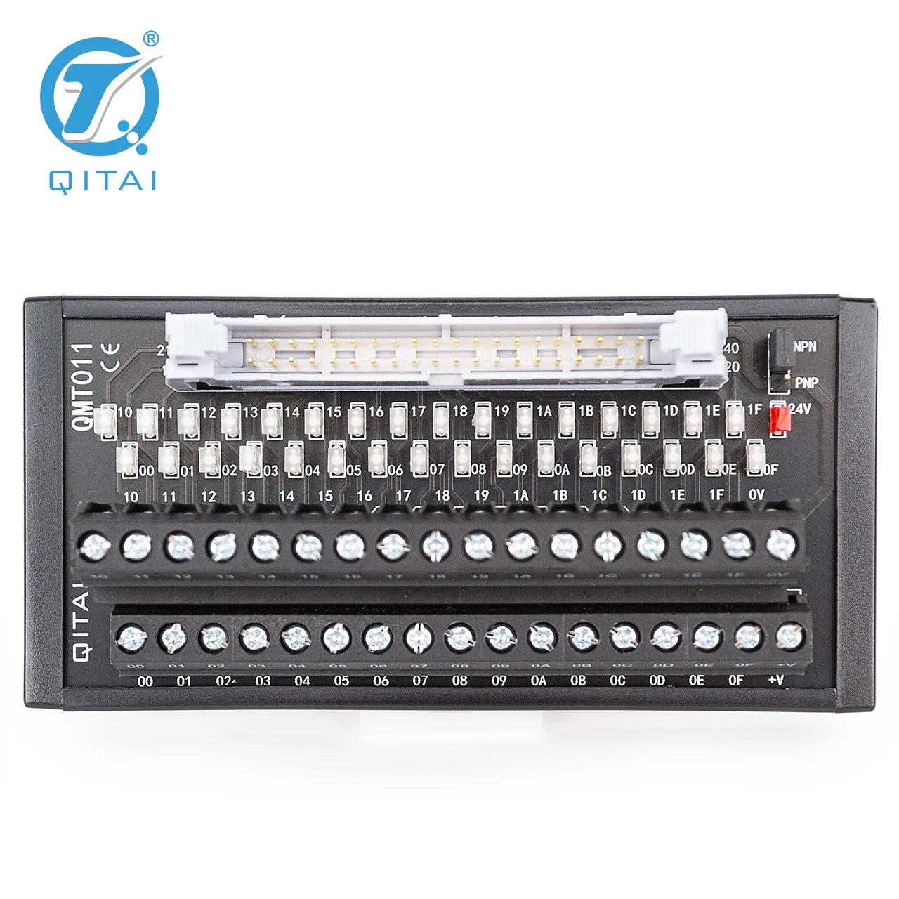 QMT011 Automotive Industrial Terminal Block Module 32 Bit PLC Input/Output with Light Adapter and Screw Connection