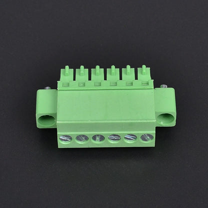 QPRB-381F-6P  3.81mm Pitch 6P Wire Connector Female PCB Terminal Block Screw-Pluggable Electric with Flange Manufacture Product
