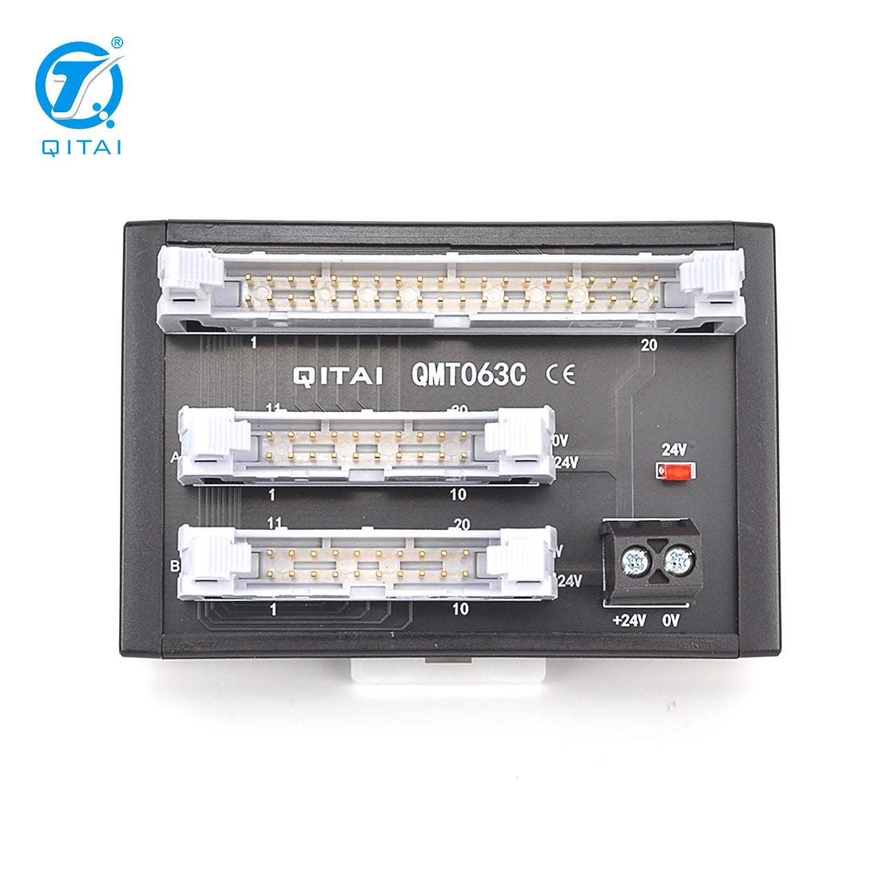 QMT063C Plug-In PLC Relay Terminal Block Module Feed Through Type With IO Station Transfer Terminal Block