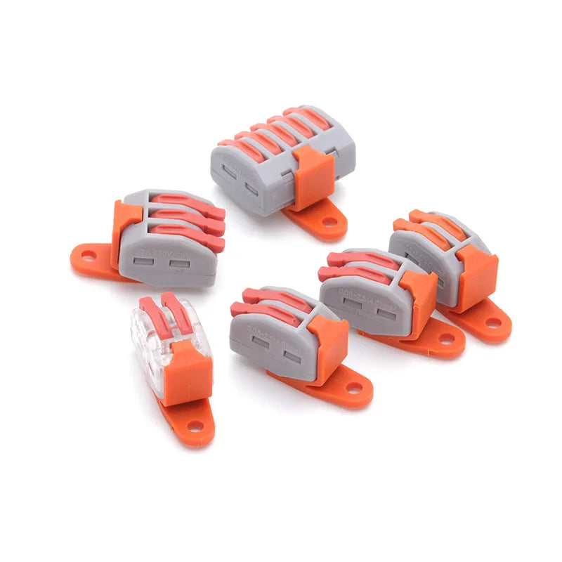 QPCT Quick-connect Terminal Block Screw Mounting Bracket Fixture Arm Holder Frame Terminals Fixing Accessories