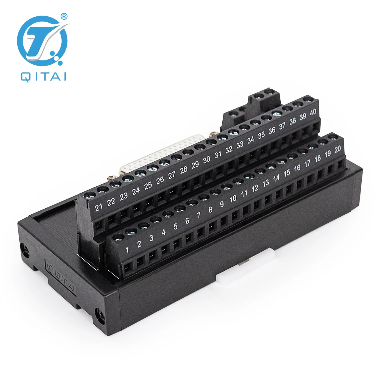 QMT04A High Quality Gold-Plated 44P Female D-SUB (RS323) PLC Connector DC24V Screw Terminal Push-In Connection Automotive 2A Max