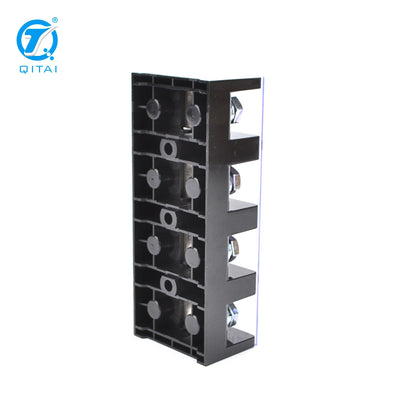 QITAI Factory Supply QTB-1004 17.5A Double Row Terminal Block with Cover Power Connector Power Wiring Terminal Barrier Strip