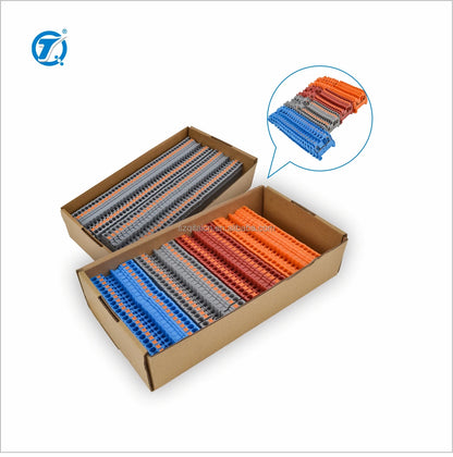 PT2.5 Blue 800V 24A PA66 Din Rail Self-Locking Plug-in Terminal Blocks