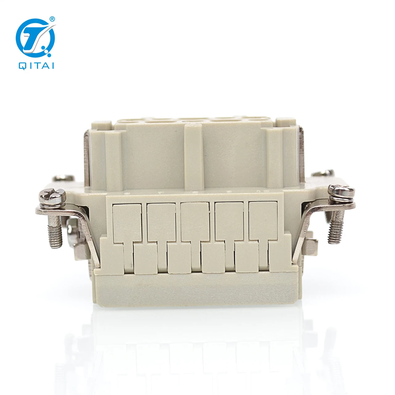 HE-010-M Series 10p Male 10A 250V Heavy Duty Multi-Pin Electrical Connector with IP54 Rating and Copper Contacts