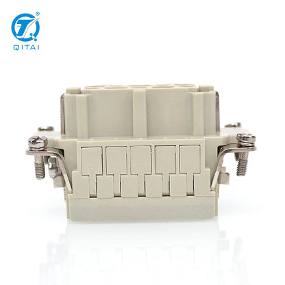 HE-010-M Series 10p Male 10A 250V Heavy Duty Multi-Pin Electrical Connector with IP54 Rating and Copper Contacts