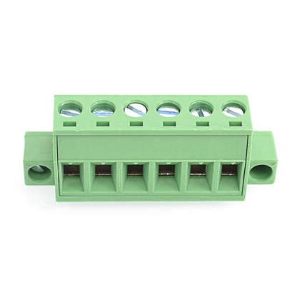 QPV-508F-6P  PCB 300V 15A 5.08mm Pitch Wire Male Plug-In Terminal Block Connector Rated Terminal Block