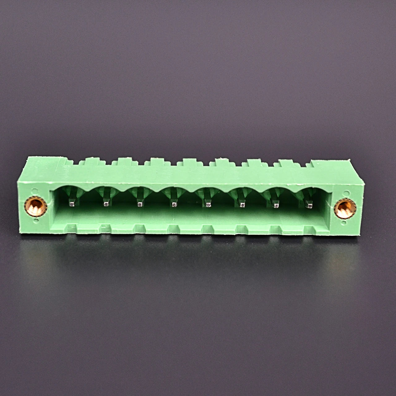 QS-500VF-8P  PCB Terminal Blocks 5.00mm Pitch 8P 300V 15A Green High Strength Screw Connector