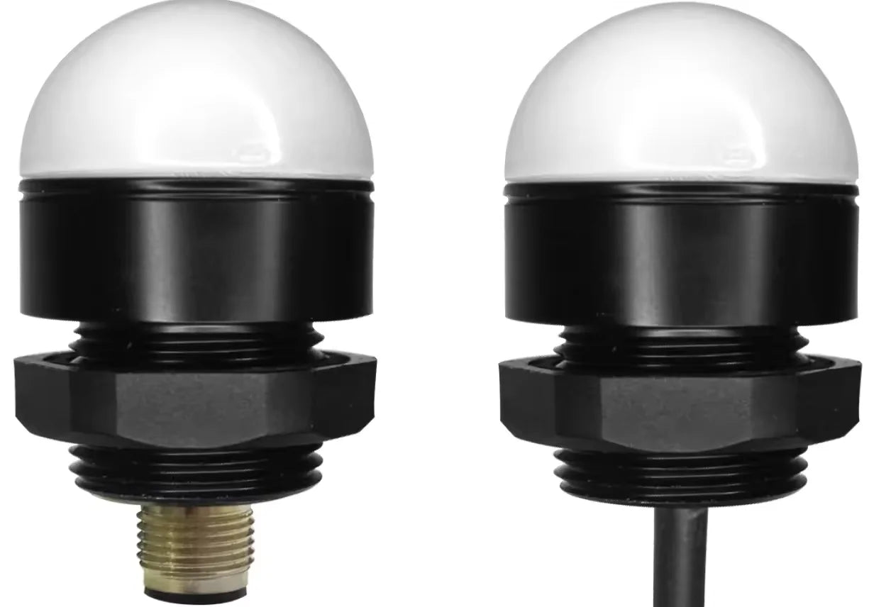 52mm Dome Equipment Indicator Light 3 Color Mini Led Signal Tower Light with Buzzer 12V/24V