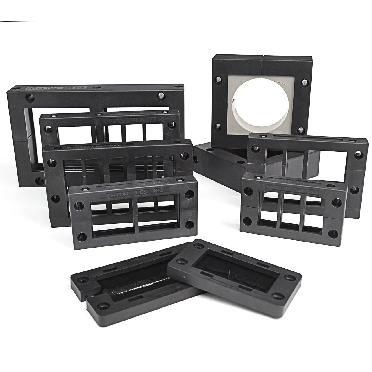 CES KEL-64/2 Cable Entry Systems Pre-Cut Cable Entry Plate Sealing Solution Variable Diameter Sealing Frame Made Durable Nylon