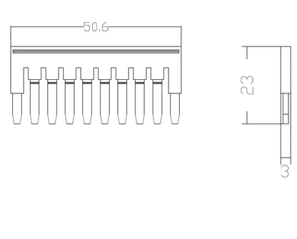 FBS 10-5BU  Plug-In Din Rail Terminal Block Central Fixed Bridge Screw Bridge Screw Terminal Block Plugging Jumper