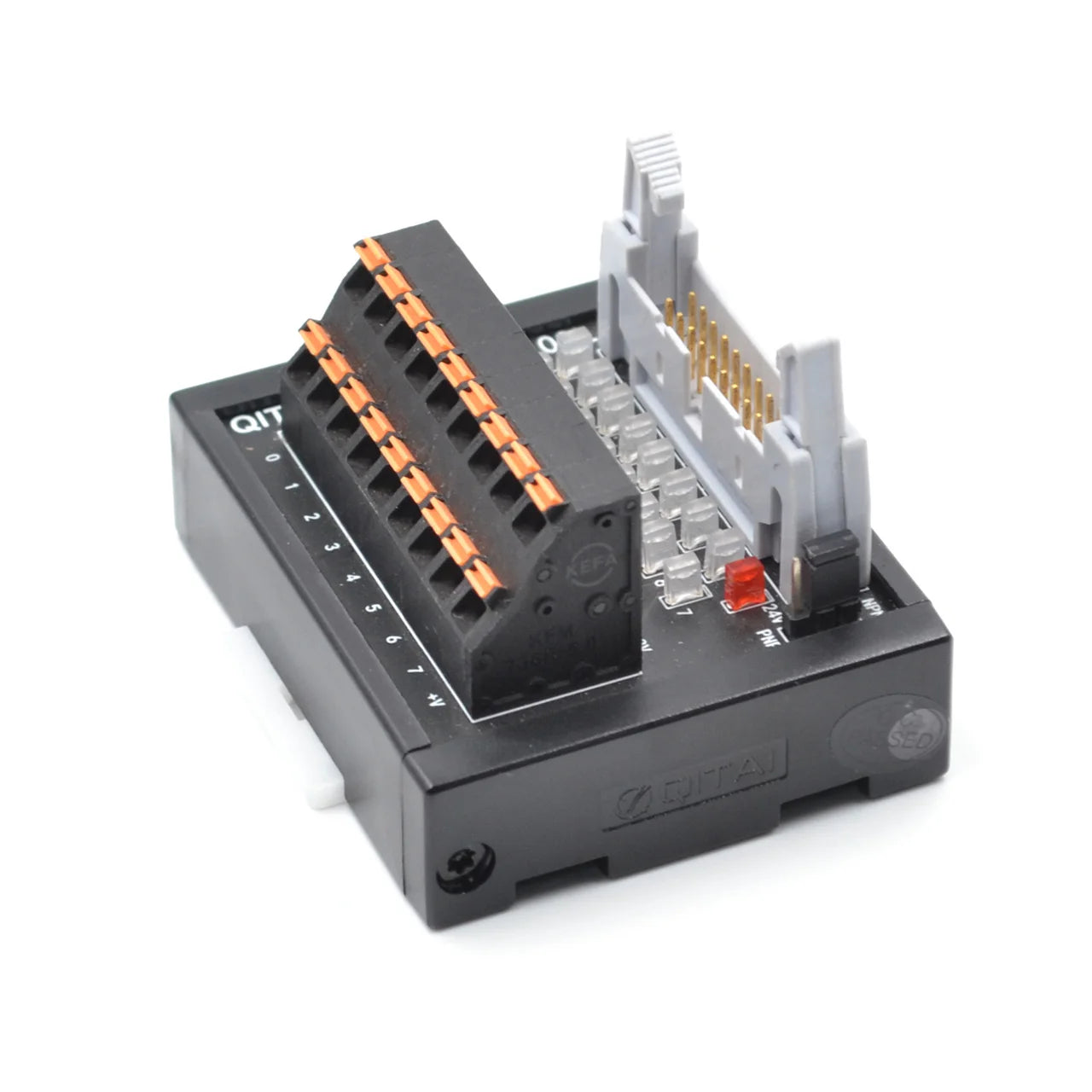 QITAI QMT010SL 20P MIL Connector 16-Bit Input/Output PLC Relay Terminal Station NPN/PNP Block Module