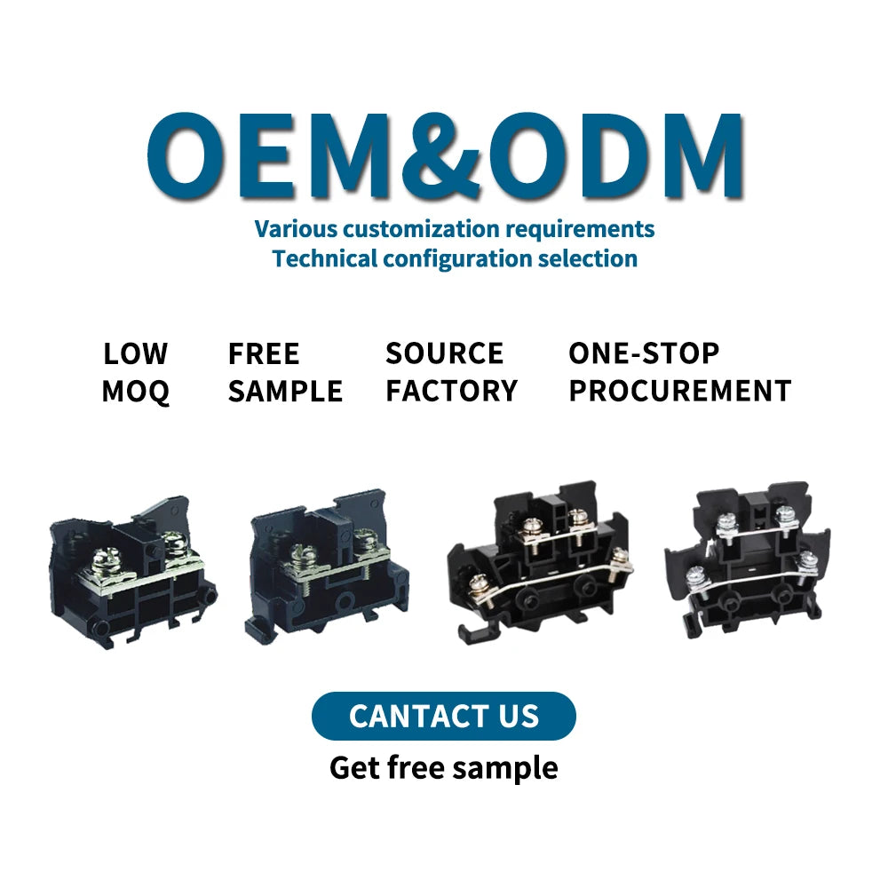 QUTD-24 Din Rail Fuse Disconnect Terminal Block  660V 32A DIN Rail Fuse Terminal Connector for 4mm2 Wire PA66 Brass Fuse Block