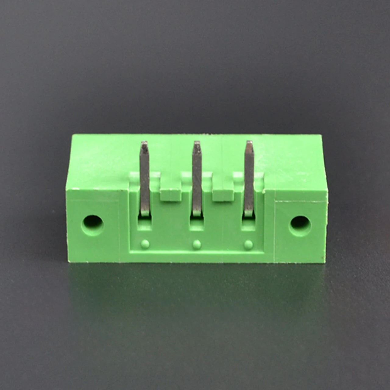 QS-500RF-3P PCB Terminal Blocks 5.00mm Pitch 3P 300V 15A Green High Strength Screw Connector Circuit Board Terminal