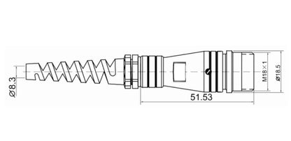 PL16F-2K 2P-9P PL Cable Type Backward Installed K 250V Waterproof Metal Circular Aviation Connector for Power Applications