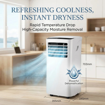 Vertical 1HP Portable Air Conditioning Unit for Home Apartment Cooling Only Mobile Integrated Cooler No Outdoor Unit Required