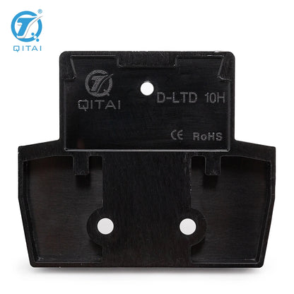 D-LTD 10H Din Rail Terminal Blocks Black End Cover Electrical Control Connection Terminal Block Accessories
