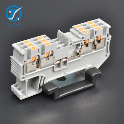 QPT-1.5/2*2 PT 1.5-QUATTRO Feed-through Din Rail Terminal Block 500V 17.5A Push-in Connection 0.14 - 1.5mm² Terminal Block