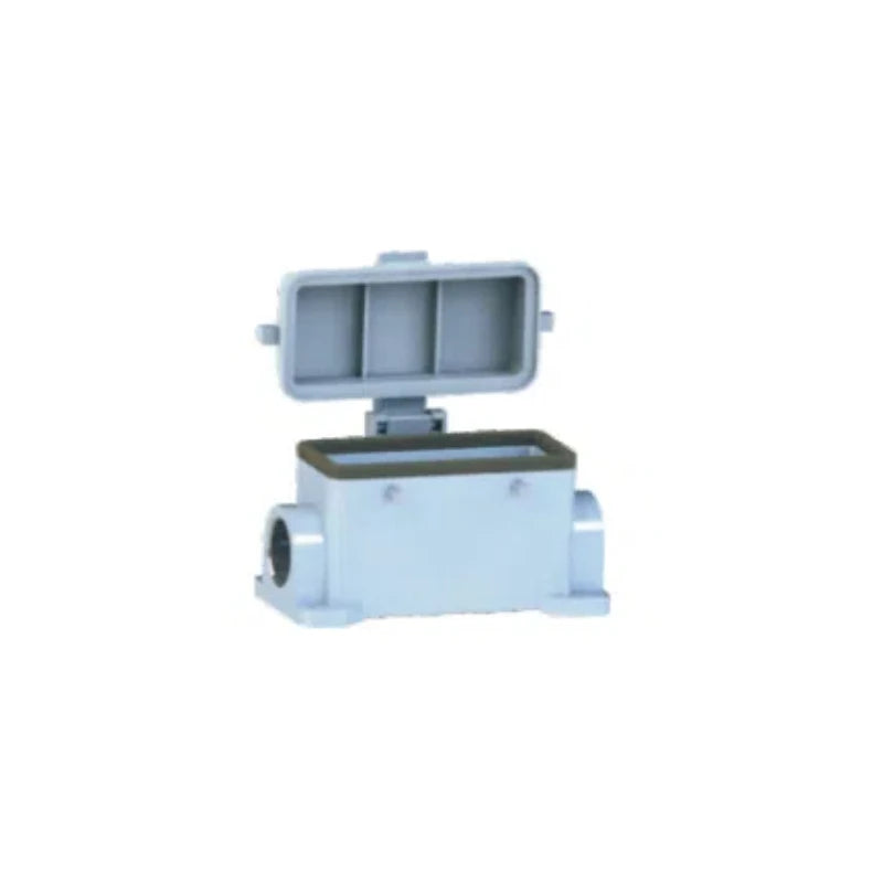 H16B-SG-4B-CV-PG21 Heavy Duty Connector Compact Series Top Entry Protective Hoods Aluminum Housing