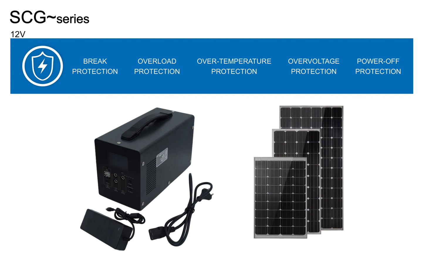 SCG Series 220V-LA Solar Inverter for Home Household Pv Inverter Manufacturers Solar Panels with Battery and Inverter Systems
