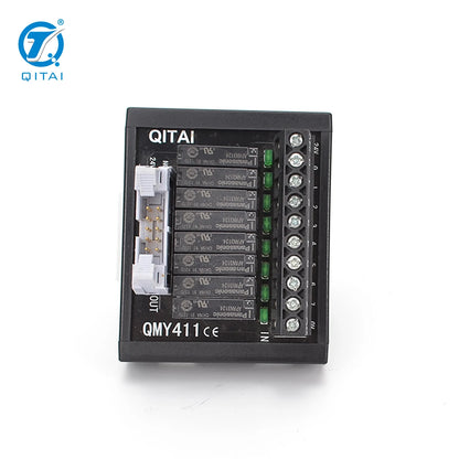 QMY411 QITAI PLC Wiring  Terminal Module with Safty Relay QMY411 Input Output DC24V Relay Module 8 SSR PLC Terminal Blocks