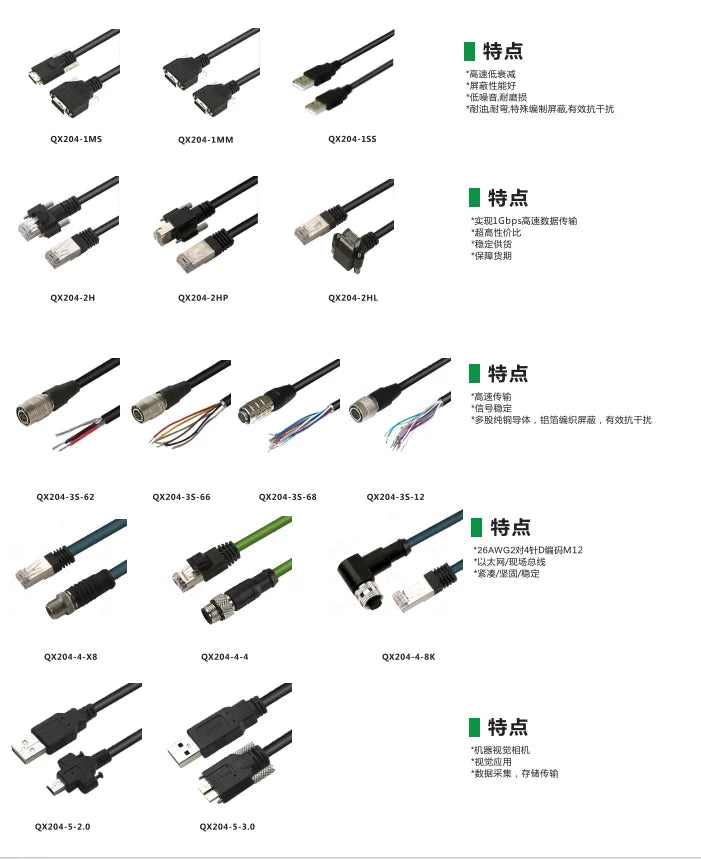 QX204-3S-12-1000 Camel Line D-SUB High Speed and Low Attenuation