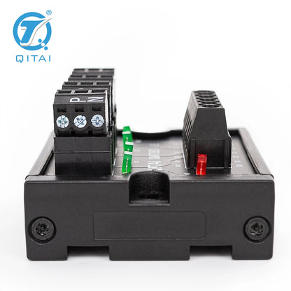 QMT08D   4 Bit Intput Spring Terminal Block DC24V 1A PLC Module Connect with LED Light Remote Control NPN/PNP