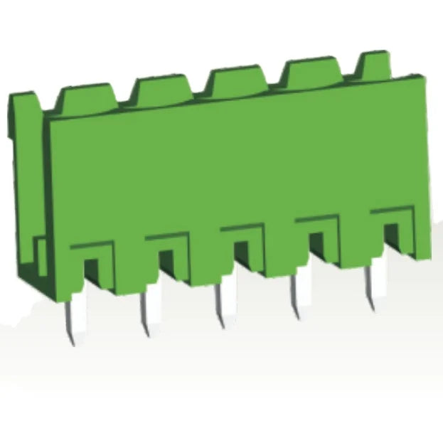 QS-500V High Strength Green 5.00mm Pitch Screw Connector 2-24P 300V 15A Terminal Blocks PCB