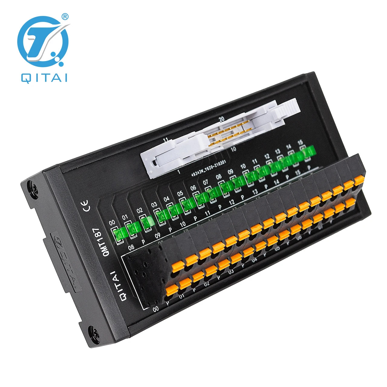 QMT187  Spring Type Terminal Block PNP Input/output Safe Reliable European Quick-connect Terminals with LED Light